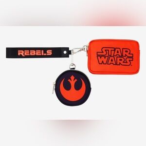 NWT Star Wars Rebel coin purse wristlet set